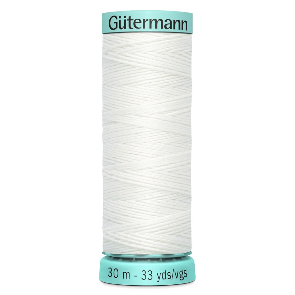 Gutermann Top Stitch Silk Thread (Silk R 753) - 30 metres - Col.800 (White)