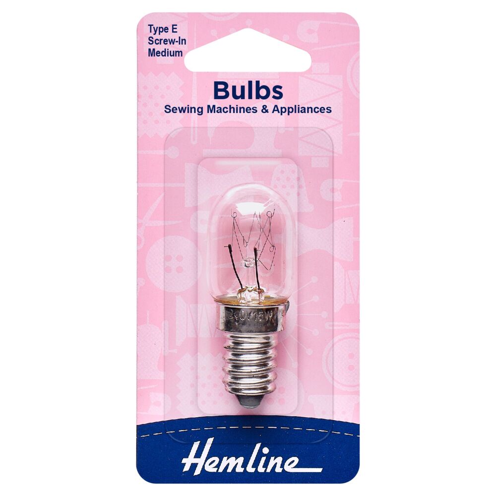 Sewing Machine Bulb - Screw-in - Medium - Hemline (H131.M)