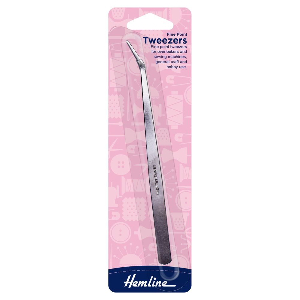 Tweezers - Fine Point - Hemline (H141)
