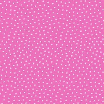Last Fat Quarter - Makower - Star Bright - Hot Pink - 2/9166E