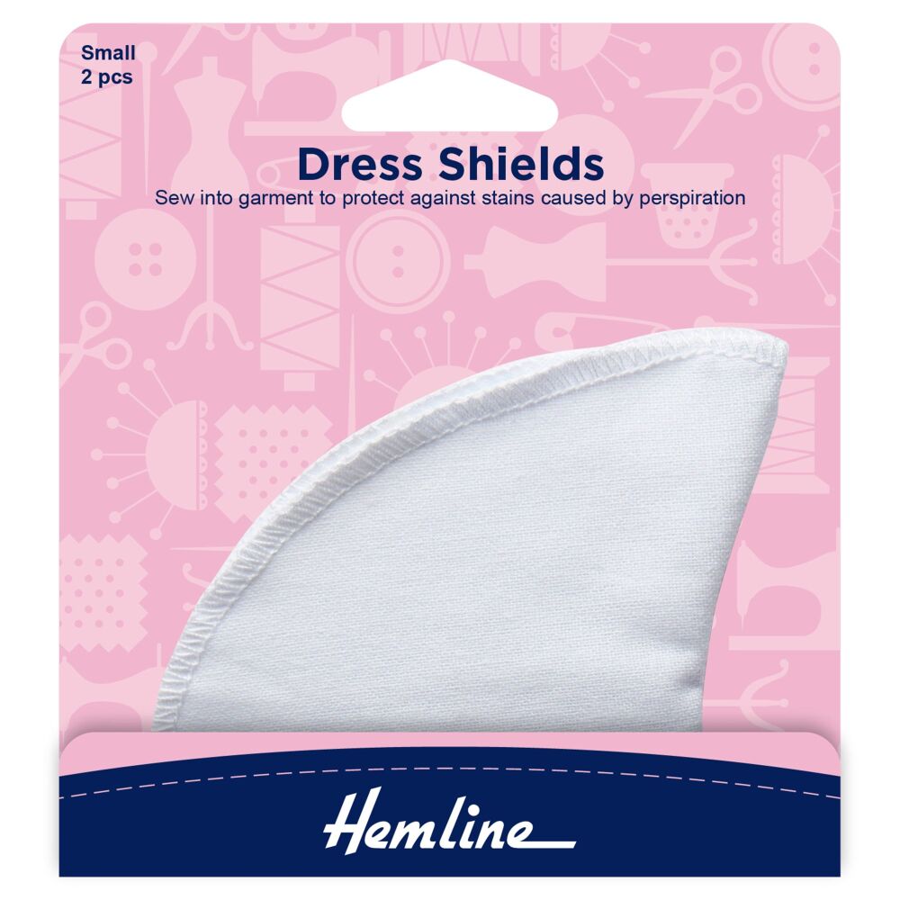 REDUCED TO CLEAR - Dress Shields - Small - White - Hemline (H874.1)