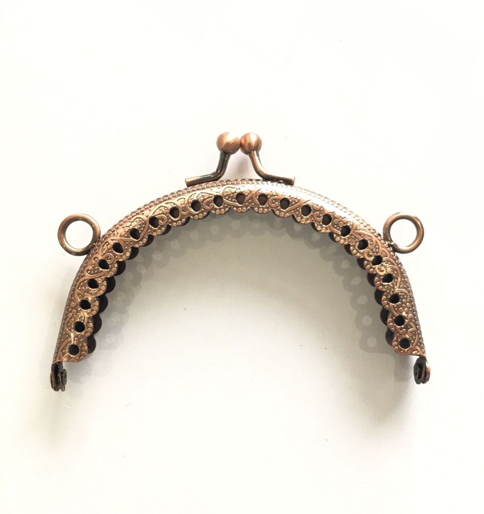 REDUCED TO CLEAR - Purse Frame - Round - Rose Gold - 10cm - Sew Cool