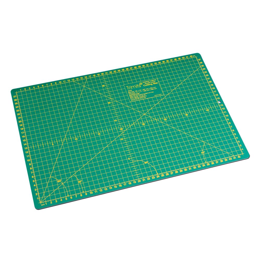 Cutting Mat - Medium - 18" x 12" (45cm x 30cm)  - Green - Trimits
