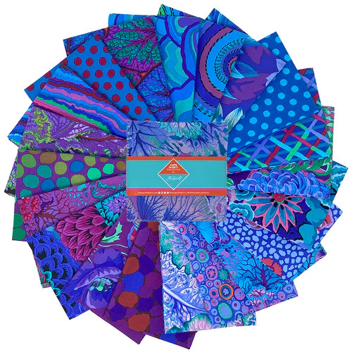 Kaffe Fassett Classics Plus - 5" Charm - Royal - FB6CPGP.ROYAL