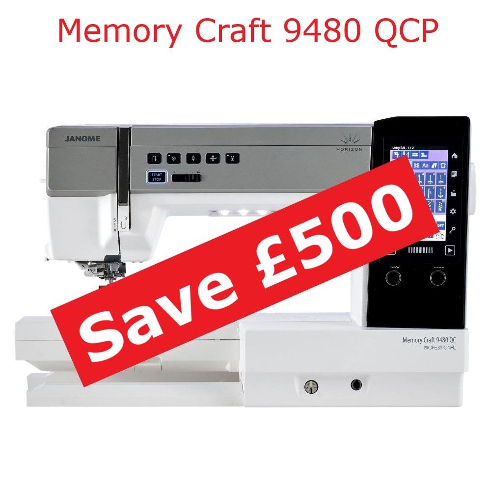 Janome Horizon Memory Craft 9480QCP - save £500 (usual price £3599)