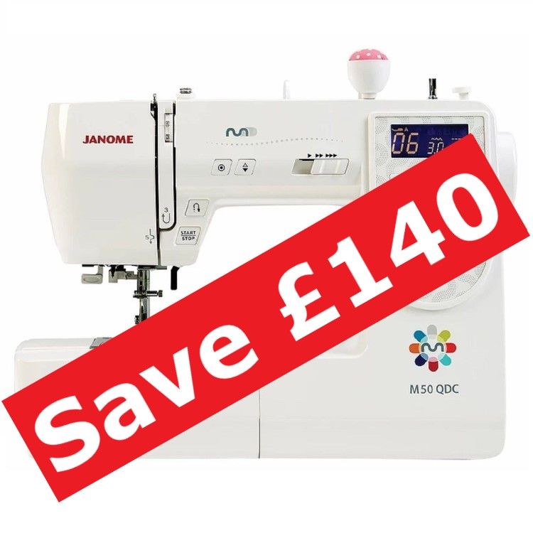 Janome M50 QDC - save £140 (usual price £649)