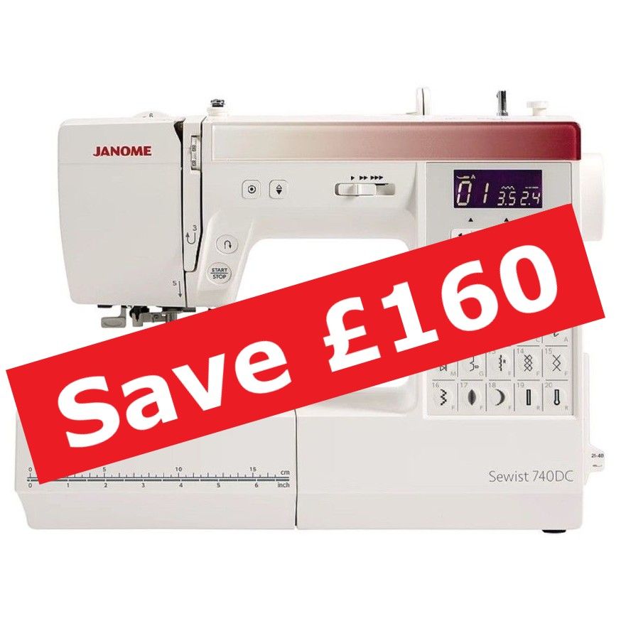 Janome Sewist 740DC - save £160 (usual price £629)