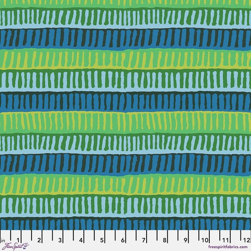 *COMING SOON - NOT YET AVAILABLE TO PURCHASE* - Zipper Stripe - Green - PWBM103.GREEN - Kaffe Fassett Collective