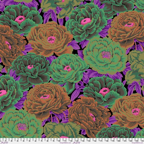 *COMING SOON - NOT YET AVAILABLE TO PURCHASE* - Tibetan Peony - Dark - PWPJ136.DARK - Kaffe Fassett Collective