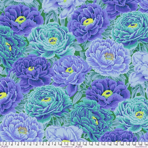 *COMING SOON - NOT YET AVAILABLE TO PURCHASE* - Tibetan Peony - Blue - PWPJ136.BLUE - Kaffe Fassett Collective