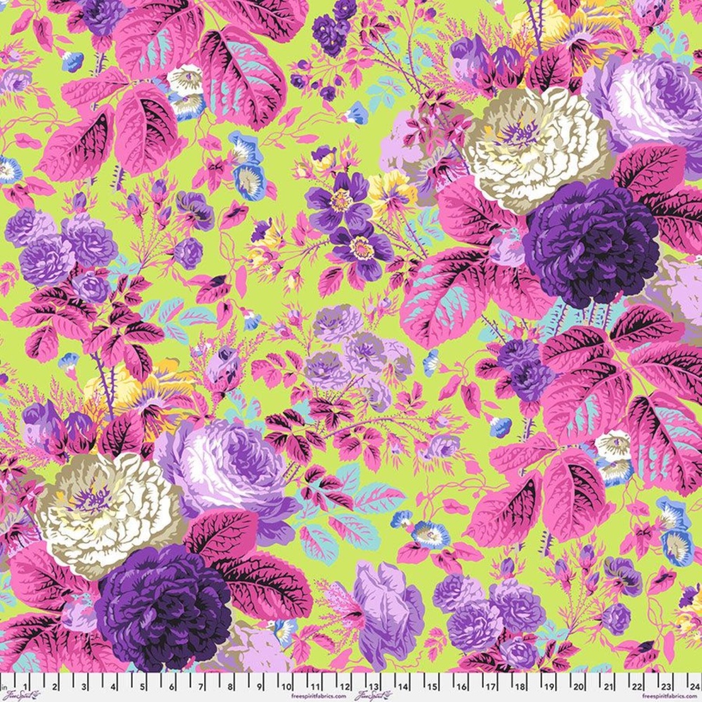 Gradi Flora - Lime - PWPJ053.LIME - Kaffe Fassett Collective