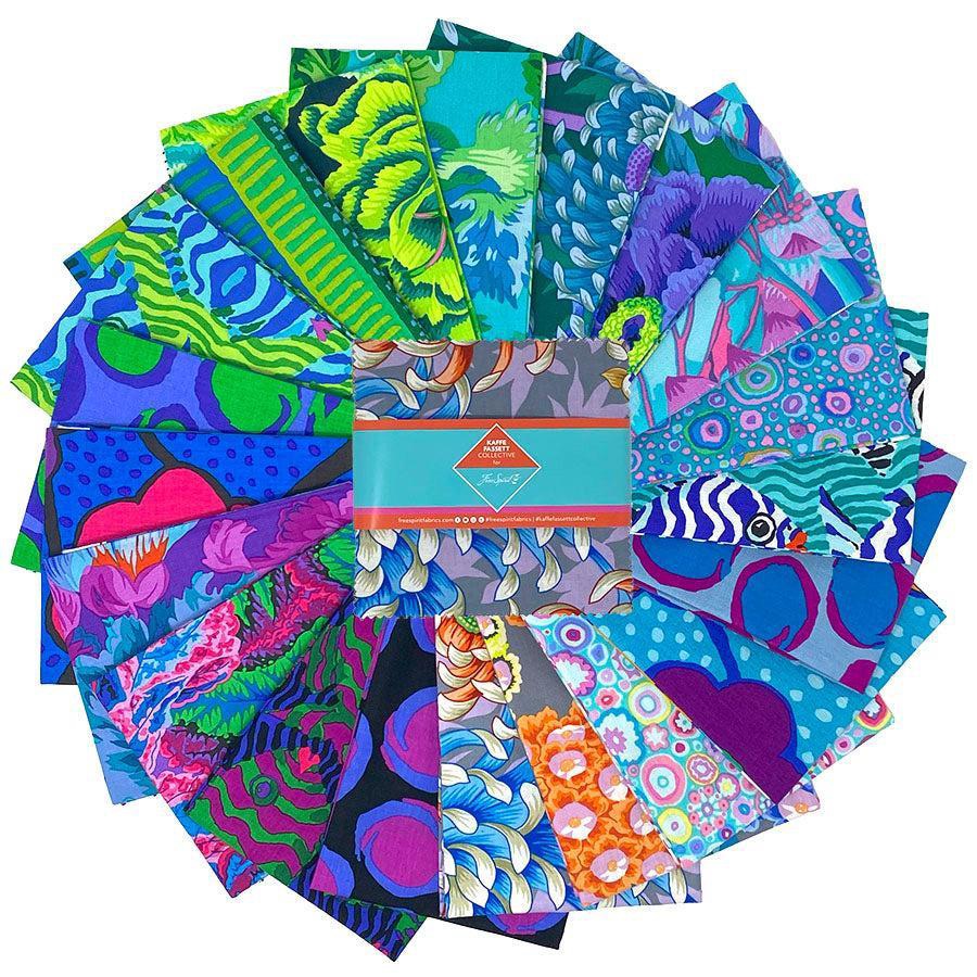 *COMING SOON - NOT YET AVAILABLE TO PURCHASE* - Kaffe Fassett August 2025 - 5" Charm - Cool - FB6CPGPAUG25.COOL
