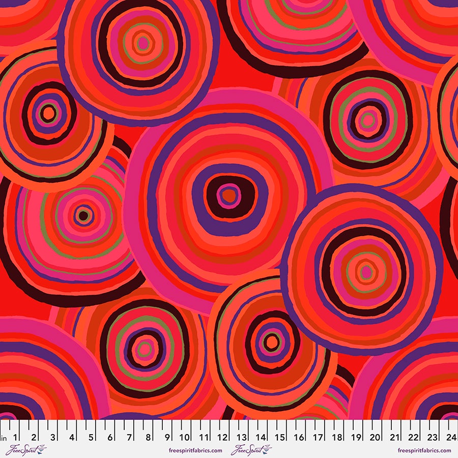 Targets - Red - PWGP067.RED - 85 & Fabulous - Kaffe Fassett Collective - Last Fat Quarter