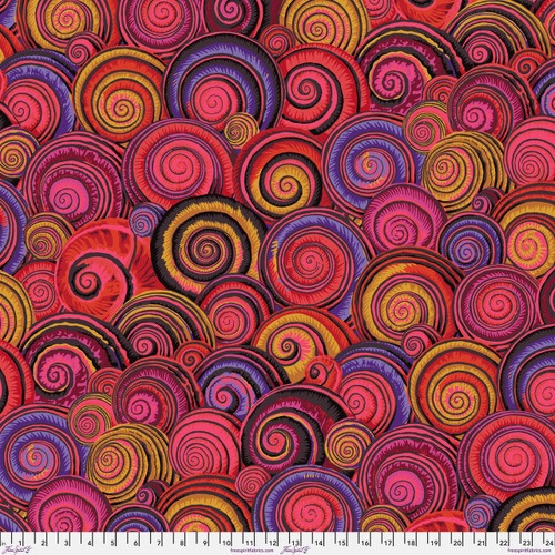 Spiral Shells - Red - PWPJ073.RED - Kaffe Fassett Collective - Last Fat Quarter (2 available)