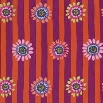 Regency Daisy Stripe - Red - PWGP146.RED - Kaffe Fassett Collective - Last Fat Quarter