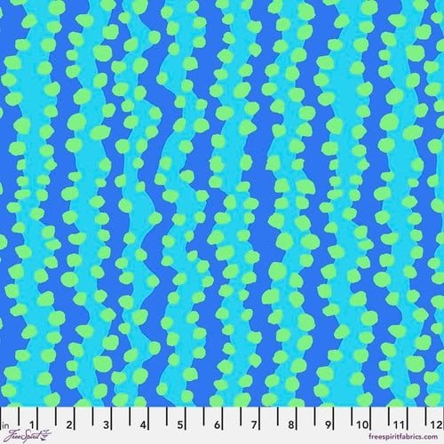 Bubble Stripe - Aqua - PWBM082.AQUA- Kaffe Fassett Collective - Last Fat Quarter