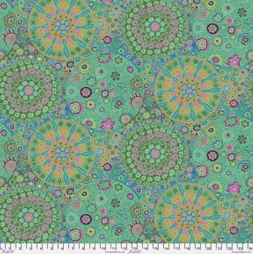 Millefiore Wide - Jade - QBGP006.JADE - Kaffe Fassett Quilt Backing - Last Piece - 80cm length