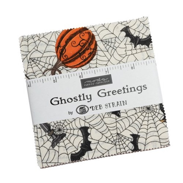 Ghostly Greetings by Deb Strain - Charm Pack - Moda Fabrics