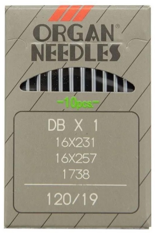 Industrial Machine Needles - ORGAN DB x 1 - Size 120/19 - Pack of 10