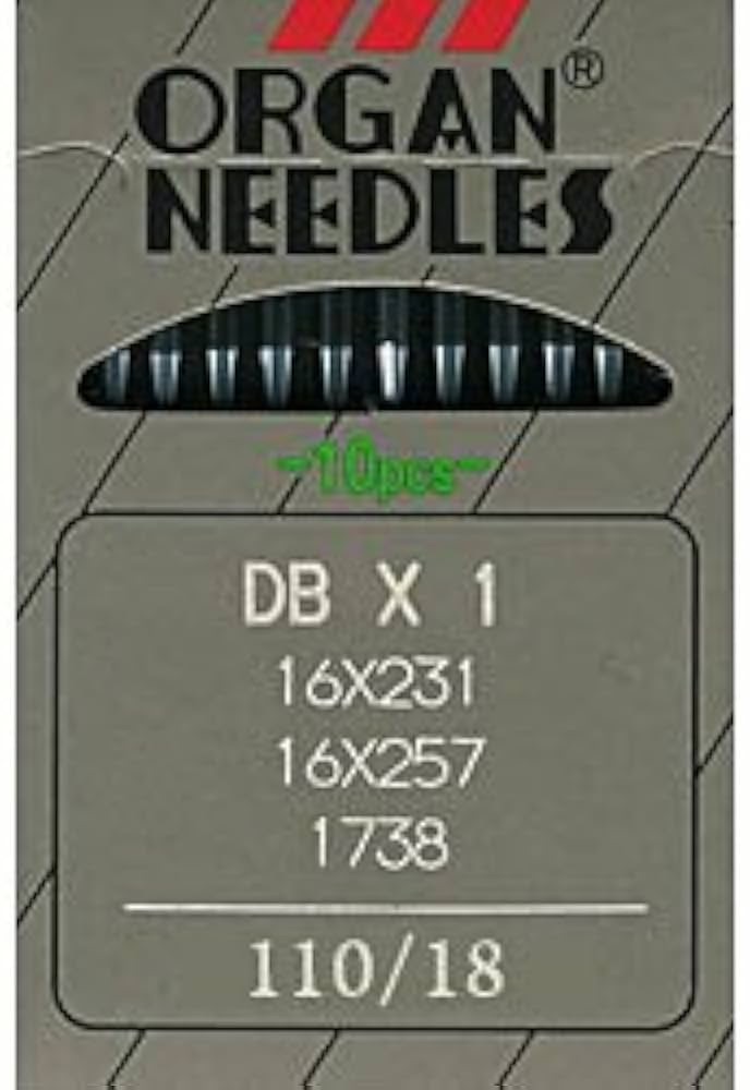 Industrial Machine Needles - ORGAN DB x 1 - Size 110/18 - Pack of 10