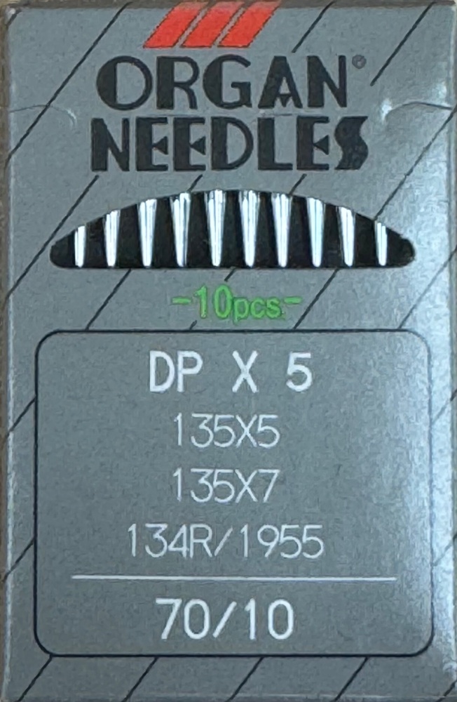 Industrial Machine Needles - ORGAN DP x 5 - Size 70/10 - Pack of 10
