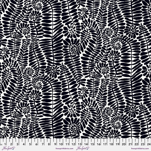 Fronds - Black - PWBM085.BLACK - Kaffe Fassett Collective