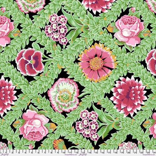 Flower Lattice - Jewel - PWGP011.JEWEL - Vintage - Kaffe Fassett Collective - Last Fat Quarter (2 available)