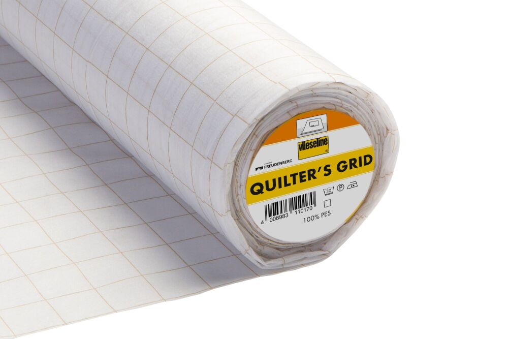 Quilter's Grid Fusible Interlining - 1" X 1" Square Print - 90cm wide - Vlieseline (QGRID)