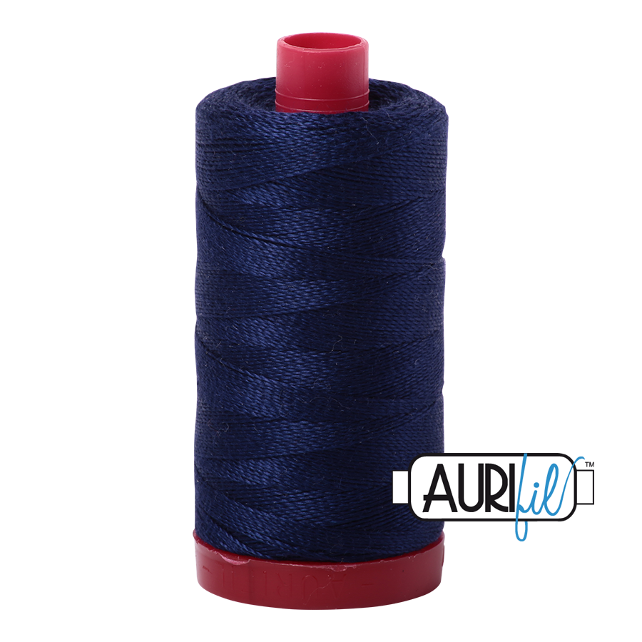 Aurifil Cotton 12wt - 2745 Midnight - 325 metres