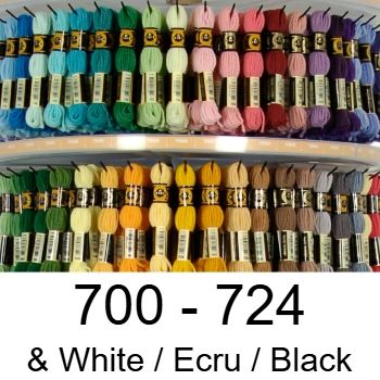 700 - 724 / White / Ecru / Black