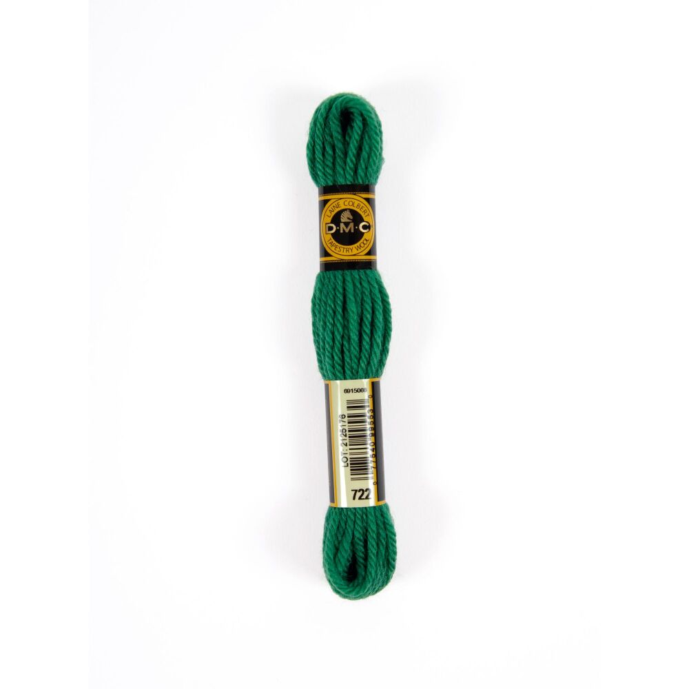 DMC Tapestry Wool - 722 Green - 8 metres