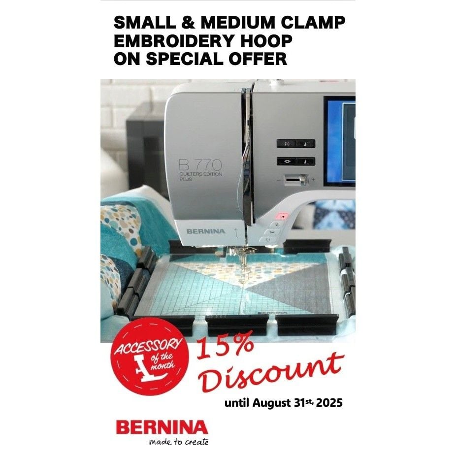 Bernina Medium Clamp Embroidery Hoop - Accessory of the Month - save 15%