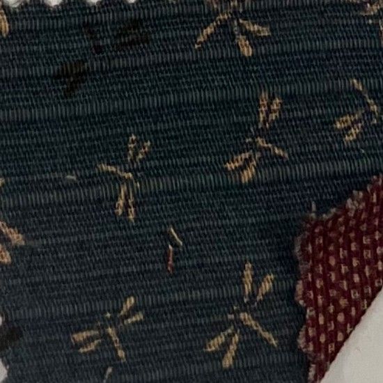 Japanese Fabric - Oze - Dragonflies - Teal / Red (No. 103) - Nutex Fabrics