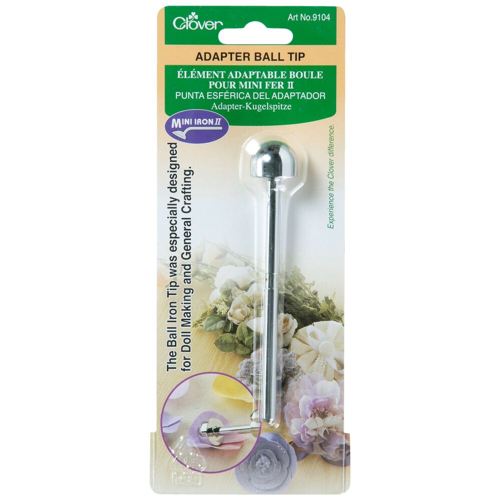 Clover Mini Iron Adaptor Tip - Ball Tip (Fits Clover's Mini Iron II) - Clover (CL9104)