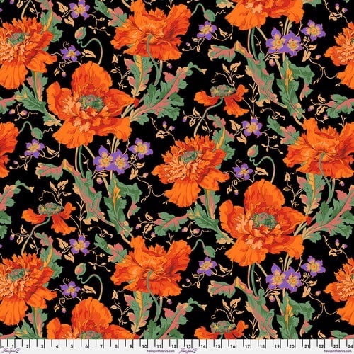Papaver - Orange - PWPJ127.ORANGE - Kaffe Fassett Collective - Last Fat Quarter (2 available)