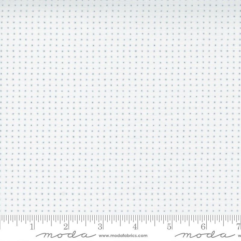 Last Piece - 1.10 metre length - Moda - Modern BG Even More Paper  - 1768 11 (White)