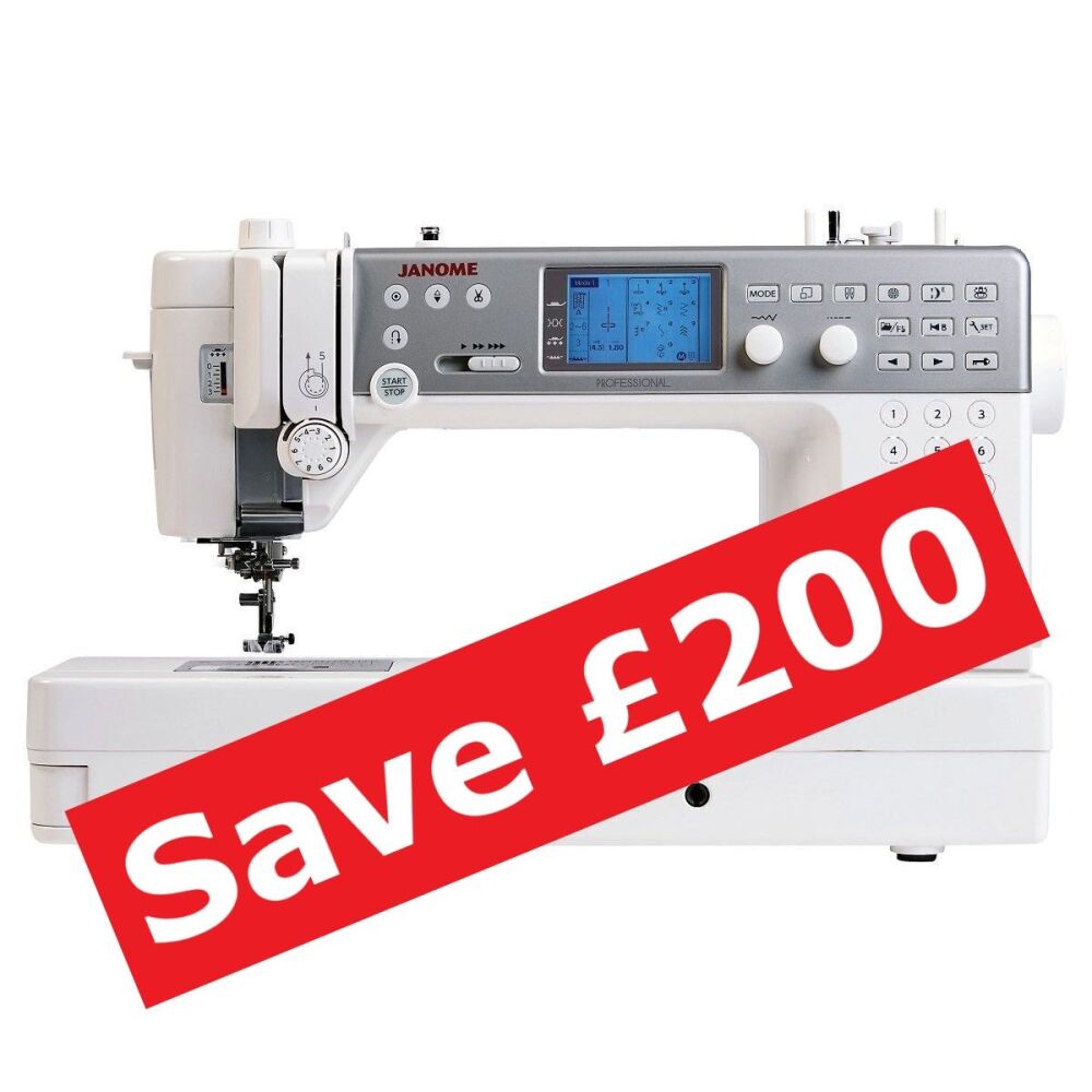 Janome Memory Craft 6700P - save £200 (usual price £1899)