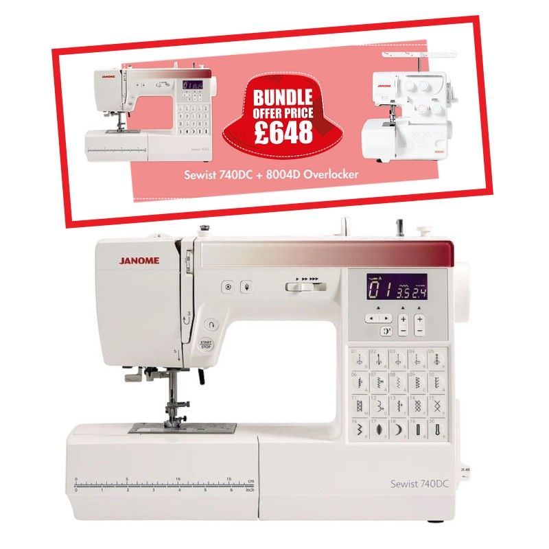 Janome Sewist 740DC - buy with 8004D overlocker and save over £200