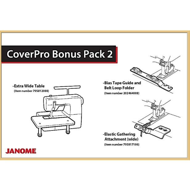Janome CoverPro Bonus Pack 2