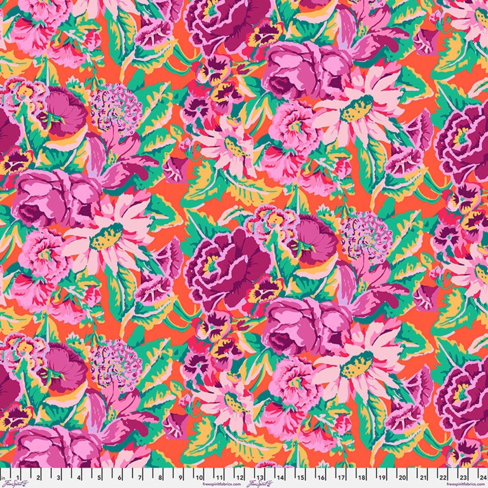 *COMING SOON - NOT YET AVAILABLE TO PURCHASE* - Kaffe: From the Archives - Floral Dance - Magenta - PWGP012.MAGENTA