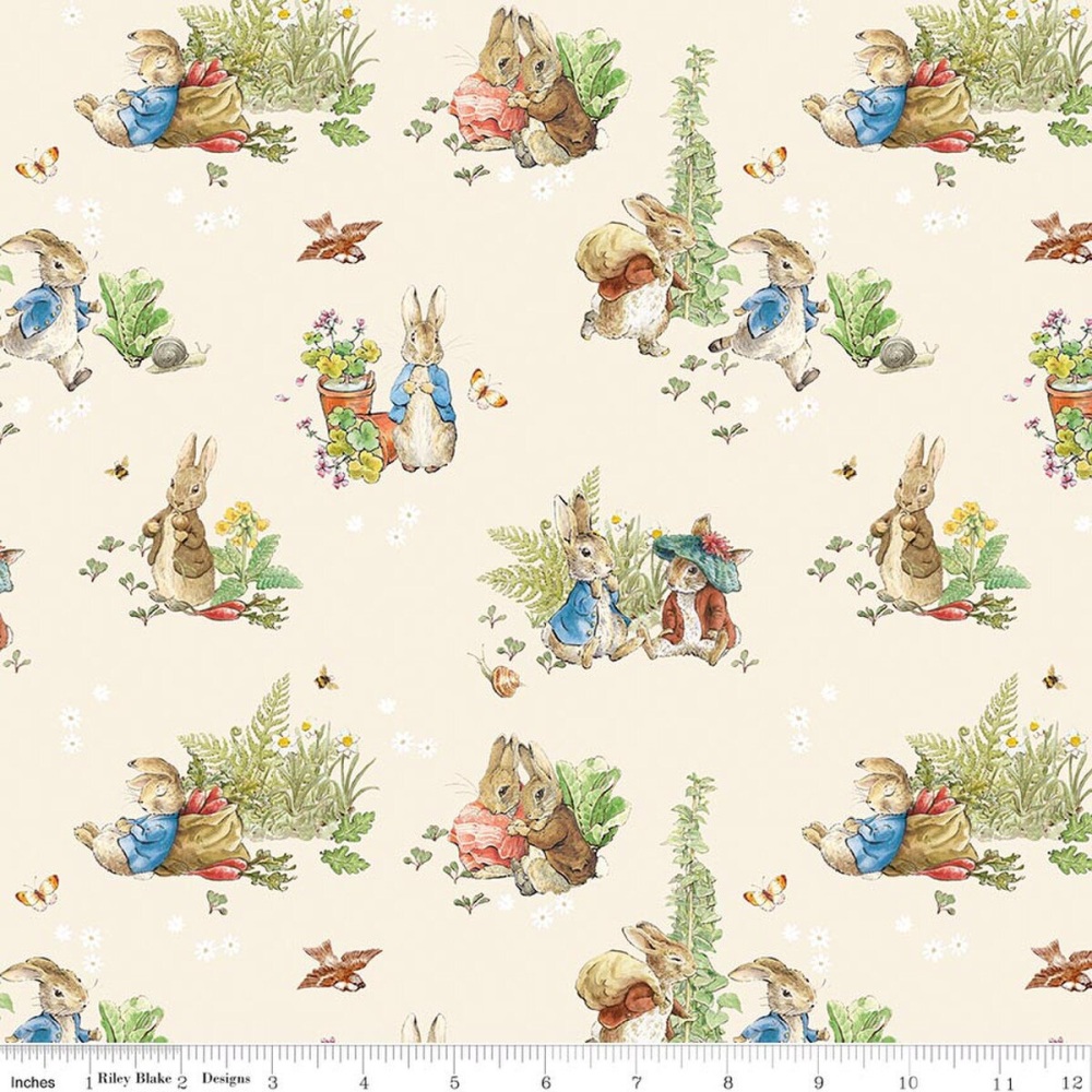 *COMING SOON - NOT YET AVAILABLE TO PURCHASE* - Peter Rabbit™ & Benjamin Bunny™ - Main - Cream - CD17250.CREAM
