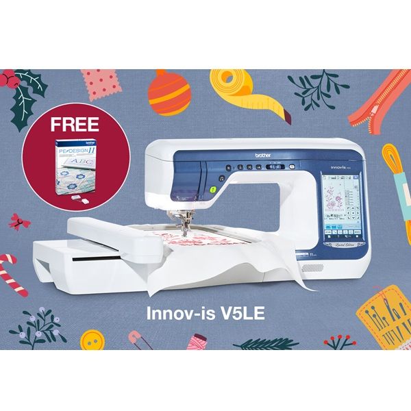 Brother Innov-is V5LE - free PE-Design 11 software worth £1099