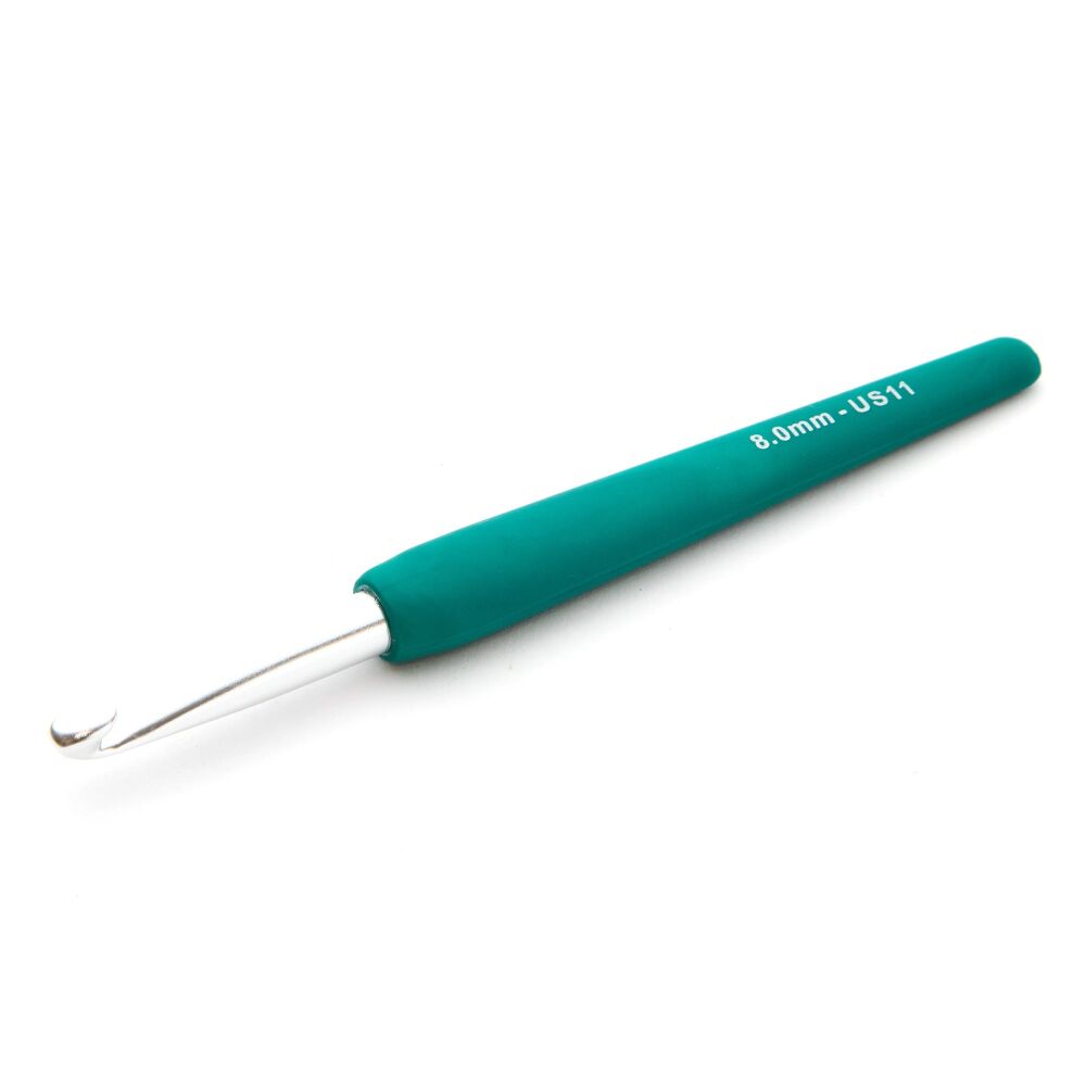 Crochet Hook - 8.00mm - Deep Sea Teal - KnitPro Waves 2.0 (KP30946)