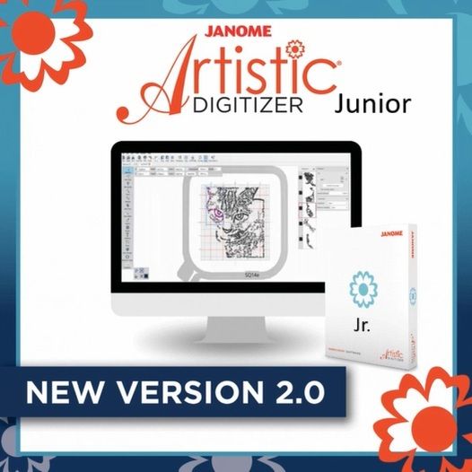 NEW Janome Artistic Digitizer Jr Version 2