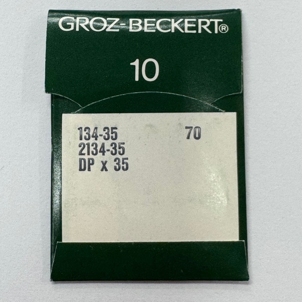 Industrial Machine Needles - Groz-Beckert 134-35 / 2134-35 / DPX35 - Size 70/10 - Pack of 10 Needles
