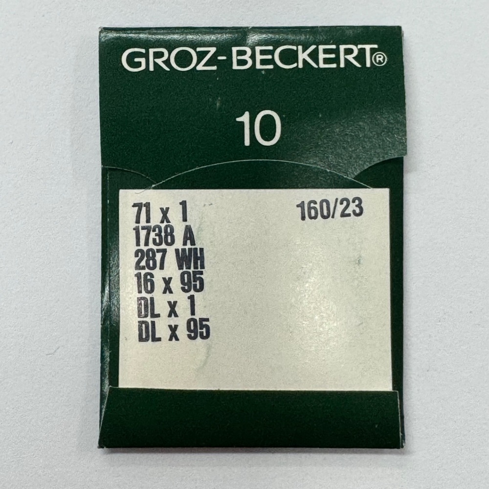 Industrial Machine Needles - Groz-Beckert 1738A / 71X1 / 287WH - Size 160/23 - Pack of 10 Needles
