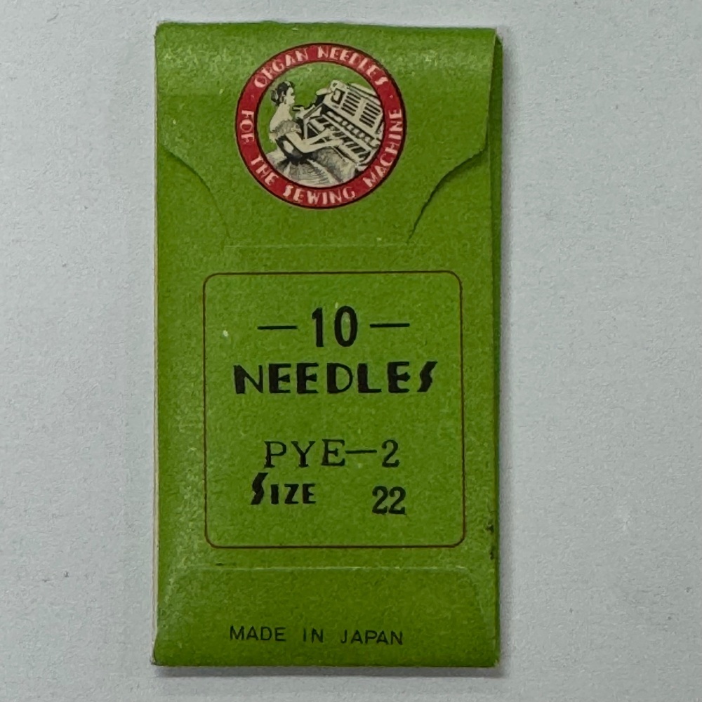 Knitting Machine Needles - Organ PYE-2 - Size 22 - Pack of 10 Needles