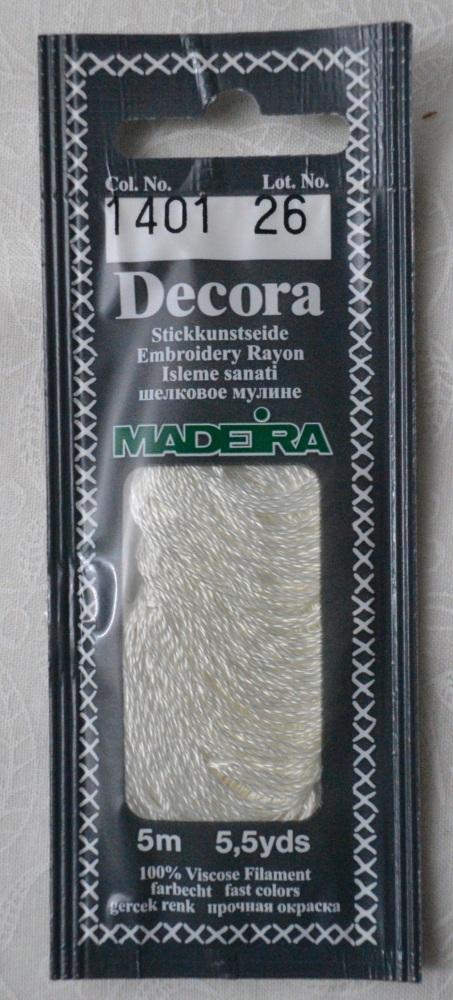 Madeira Decora Rayon Embroidery Floss - Col. 1401 - 5 metres