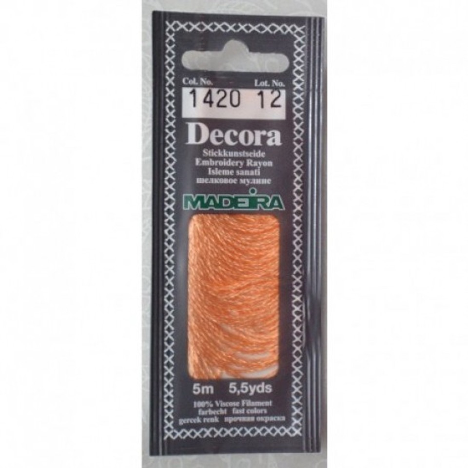 Madeira Decora Rayon Embroidery Floss - Col. 1420 - 5 metres