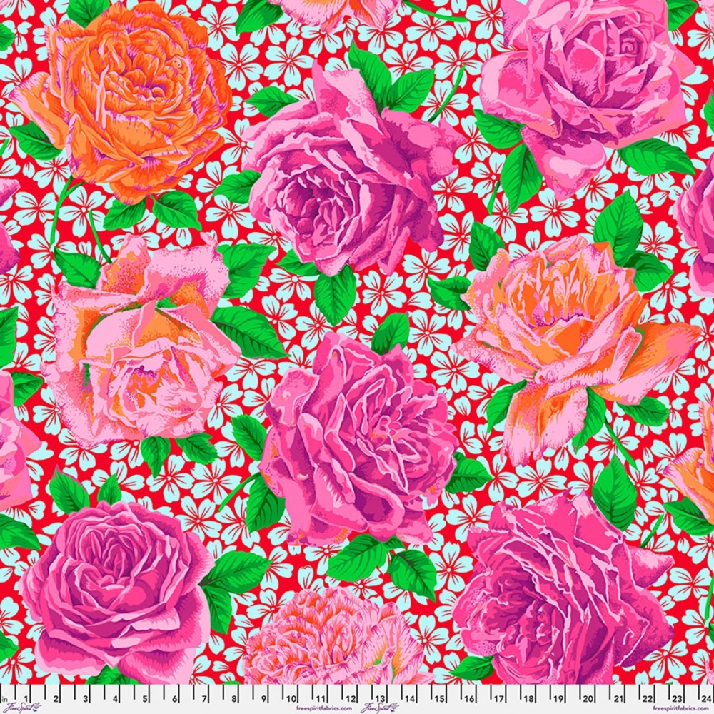 *COMING SOON - NOT YET AVAILABLE TO PURCHASE* - Rose Bloom - Opera - PWPJ077.OPERA - Kaffe Fassett Collective